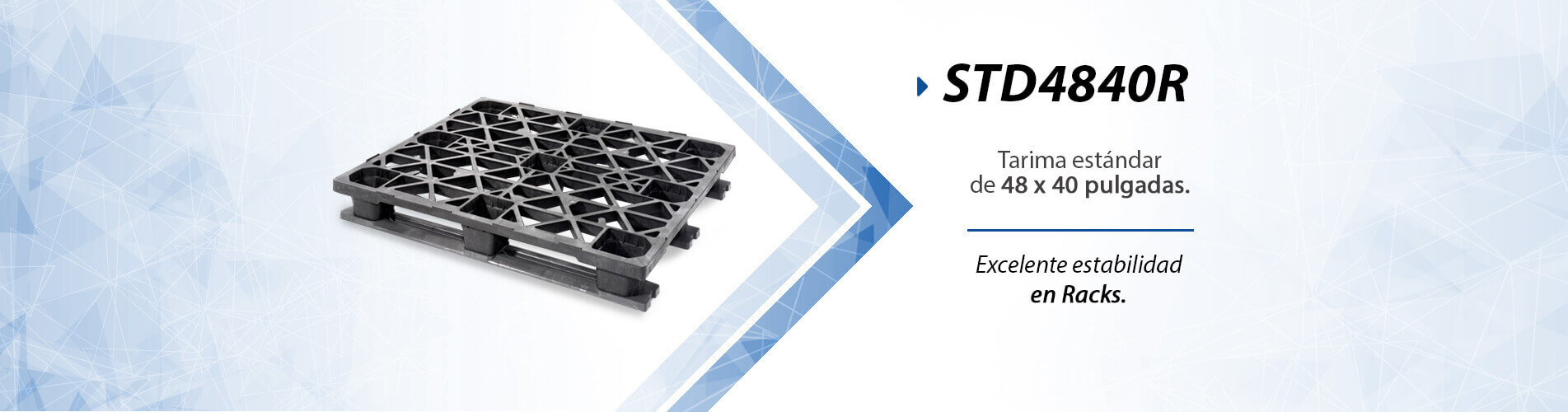 Tarimas de plastico para Racks - INDUSTRIAL Pallets