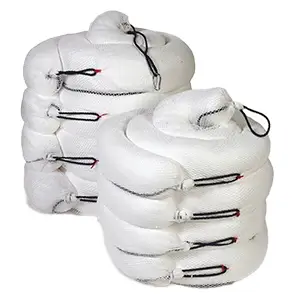 Barrera Flotante Absorbente Sorbent Boom, diseñada para adsorber y contener derrames de aceites y derivados de petróleo en ríos, lagos, océanos y cerca de fuentes de agua.