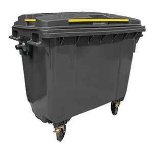 Contenedor de Basura 1,100 litros color Negro
