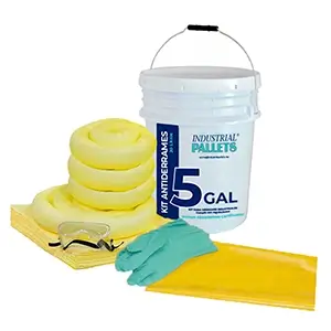 Kit Antiderrames 5 Galones Econo Kit Derrames Agresivos