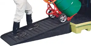 Rampa para tarimas antiderrames