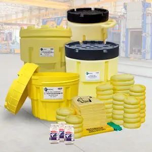 Kits para derrames agresivos, Universales, hidrocarburos y aceites.