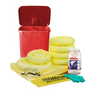 Kit para derrames agresivos (HazMat) de 20 galones.