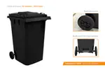 Disponible en varios colores para facilitar la clasificación de residuos y fomentar el reciclaje