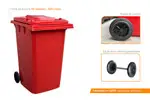 Capacidad de 360 litros reduce la frecuencia de vaciado, optimizando la gestión de residuos en centros comerciales, fábricas y complejos residenciales