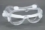 Goggles de seguridad antiempañantes con ventilación indirecta; ideales para ambientes de alta humedad o exposición química prolongada.