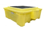 Fabricación en 100% polietileno HDPE; material que no se oxida ni corroe y ofrece desempeño confiable en programas de manejo responsable.