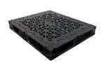 Tarima de plastico MultiPallet de uso rudo con superficie abierta, ideal para racks selectivos, conveyors y operaciones intensivas de almacenaje higiénico.