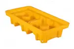 Rejilla removible de HDPE de la tarima TAD1011 que facilita la limpieza y el mantenimiento en operaciones industriales.