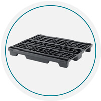 Tarimas de plastico anidable para Racks